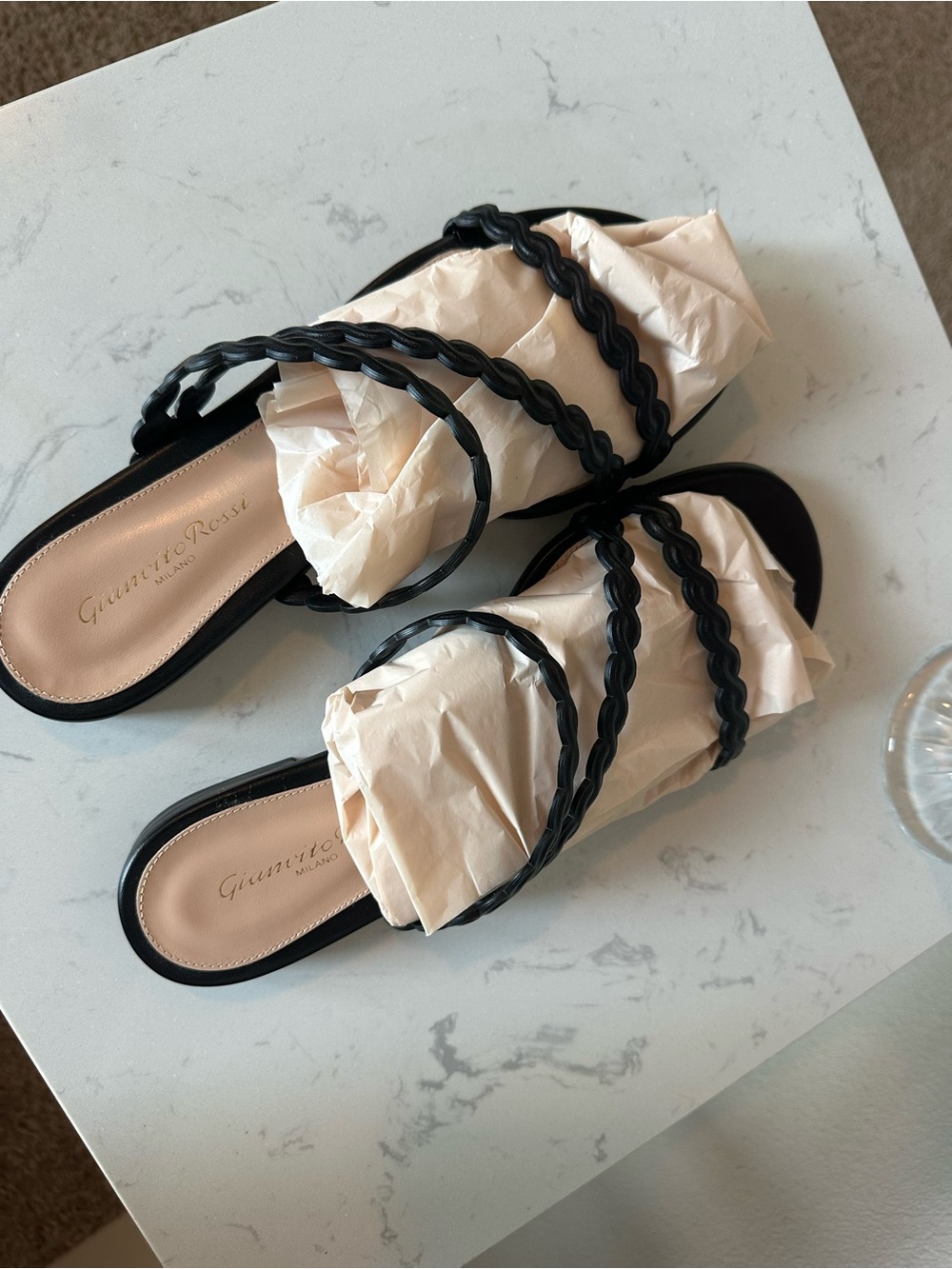 NWT Gianvito Rossi Kay Mule Flat Black EU38.5 - Full inclusion - Picture 4 of 8